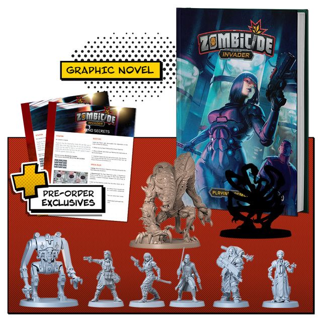 Zombicide Invader Playing Prometheus comic extras