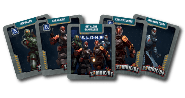 Get Alone Gang crossover cards for Zombicide Invader